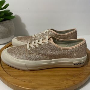 SeaVees Sparkle Sneakers in Pink and Cream